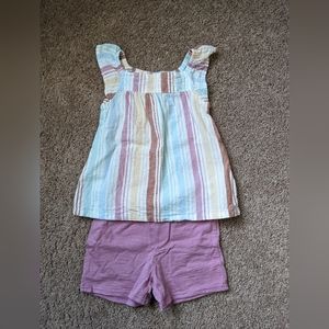 Carter's Toddler Girl Tank & Shorts Outfit
